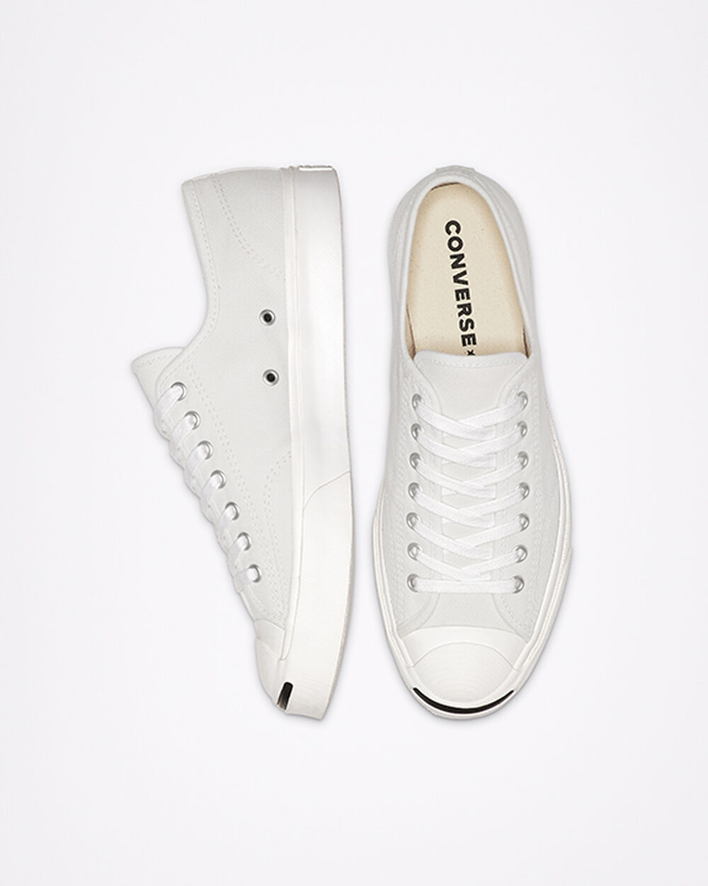 Converse Jack Purcell Sneakers Dam Vita Svarta | REA-835948