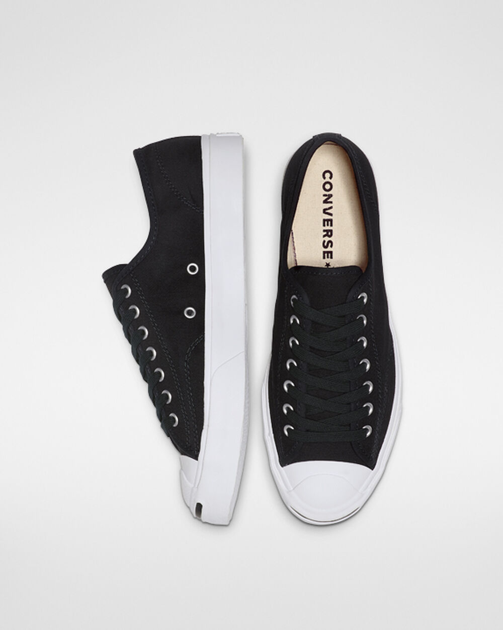 Converse Jack Purcell Sneakers Herr Svarta Vita Svarta | REA-906148