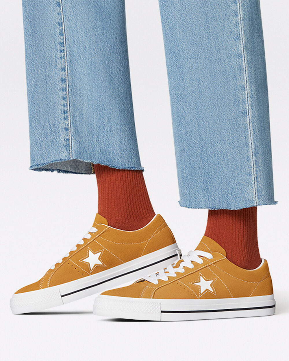 Converse One Star Sneakers Herr Bruna Vita | REA-184678