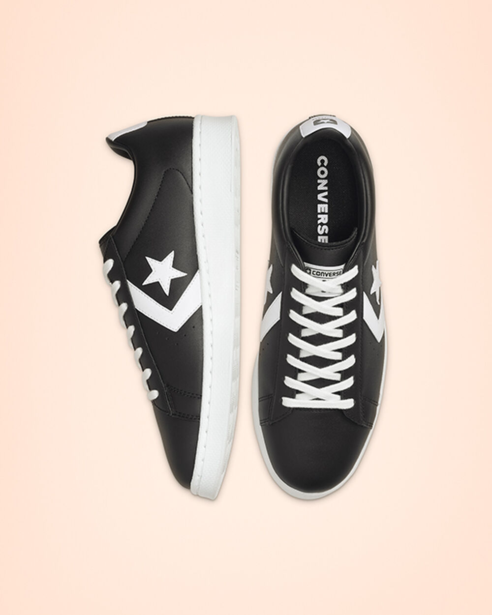 Converse Pro Sneakers Dam Svarta Vita | REA-238598