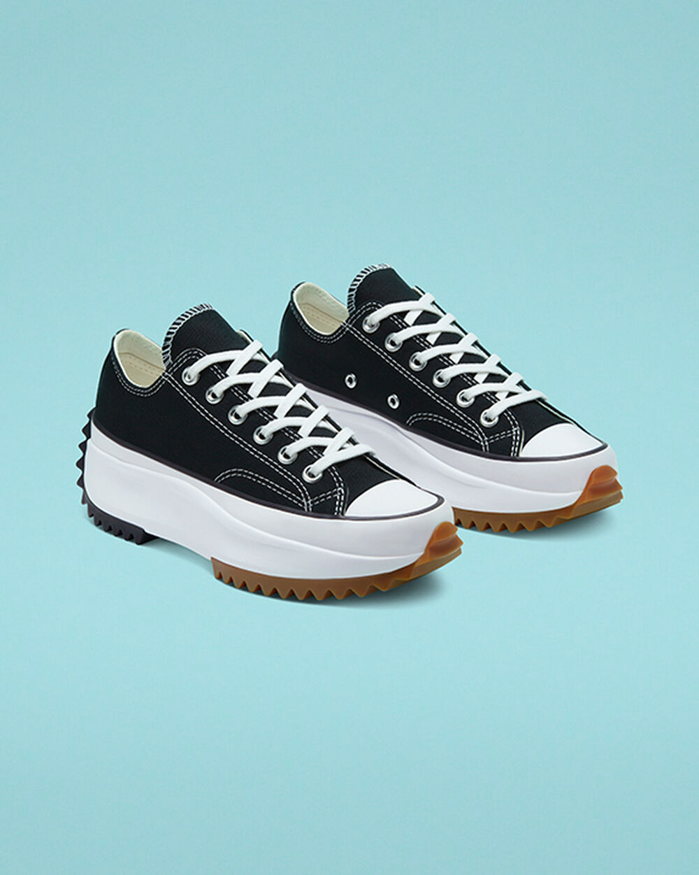 Converse Run Star Hike Sneakers Dam Svarta Vita | REA-197458