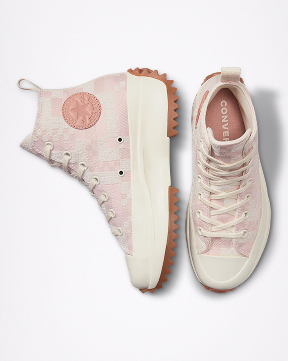 Converse Run Star Hike Sneakers Herr Vita Rosa | REA-928168